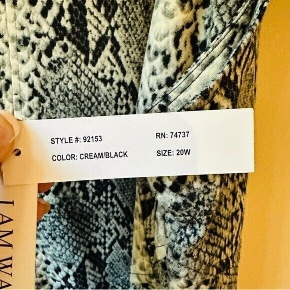 Shelby & Palmer Women's Snakeskin Polyurethane Mini Dress Size 20W - Picture 8 of 11